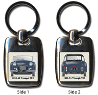 Triumph TR2 1953-55 (disc wheels) Keyring 5